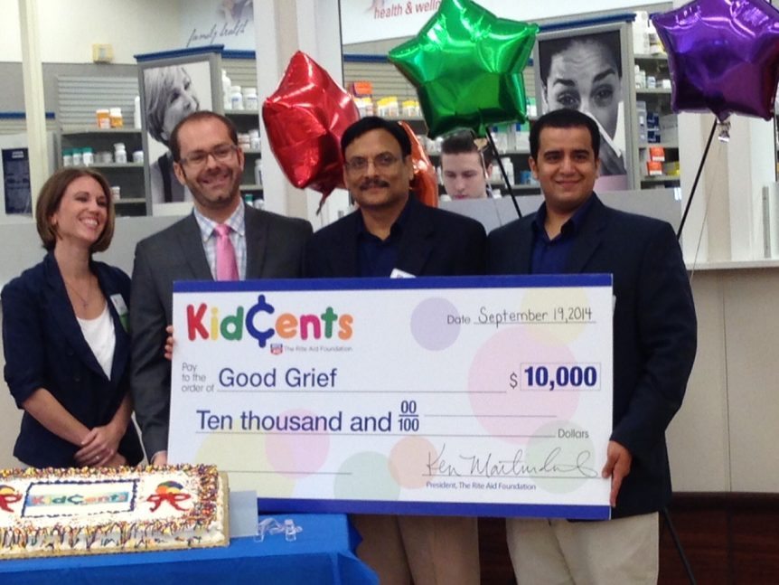 Good Grief Morristown is awarded $10,000 by Rite Aid